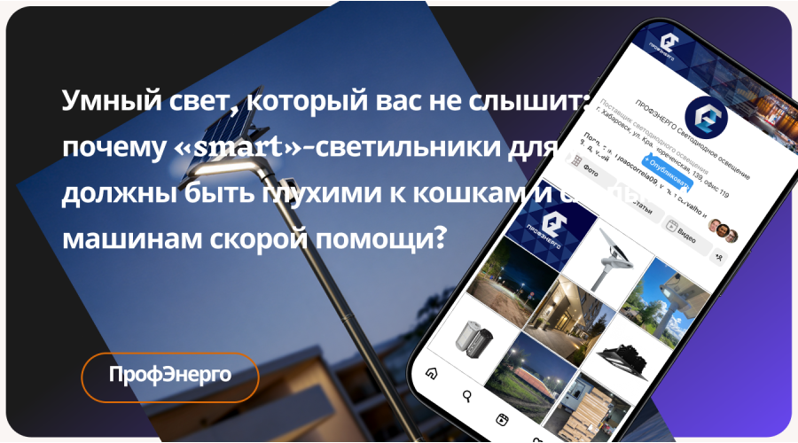 Умный свет, который вас не слышит: почему «smart»-светильники для улицы должны быть глухими к кошкам и слепыми к машинам скорой помощи?
